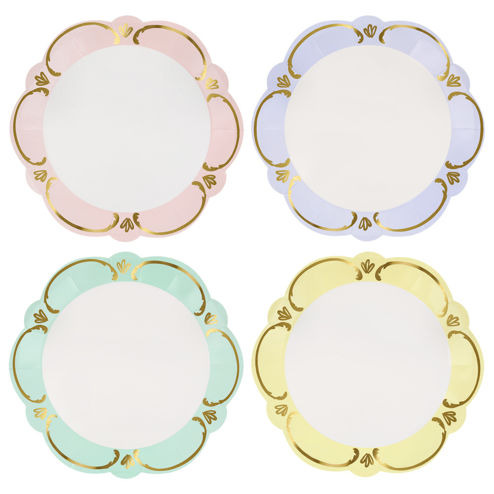 Picture of Rococo Pastel Dinner Plates (x 8)