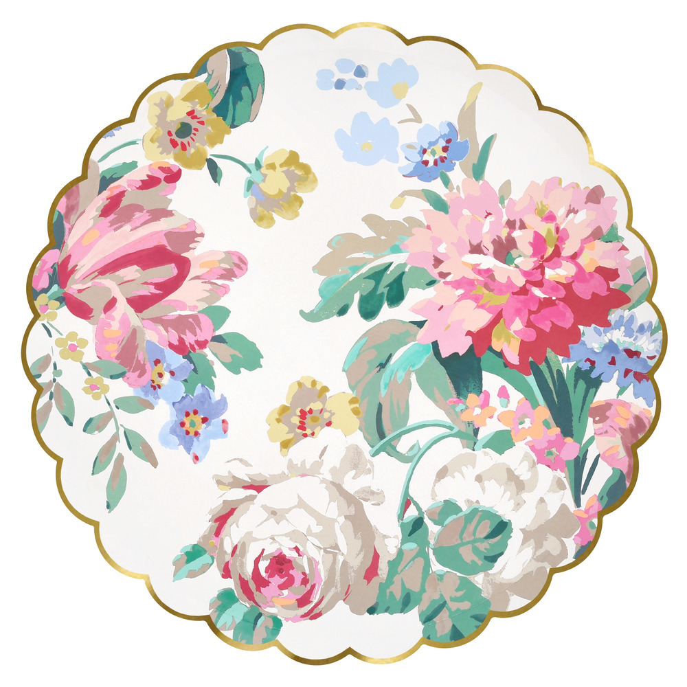 Picture of Rococo Floral Dinner Plates (x 8)