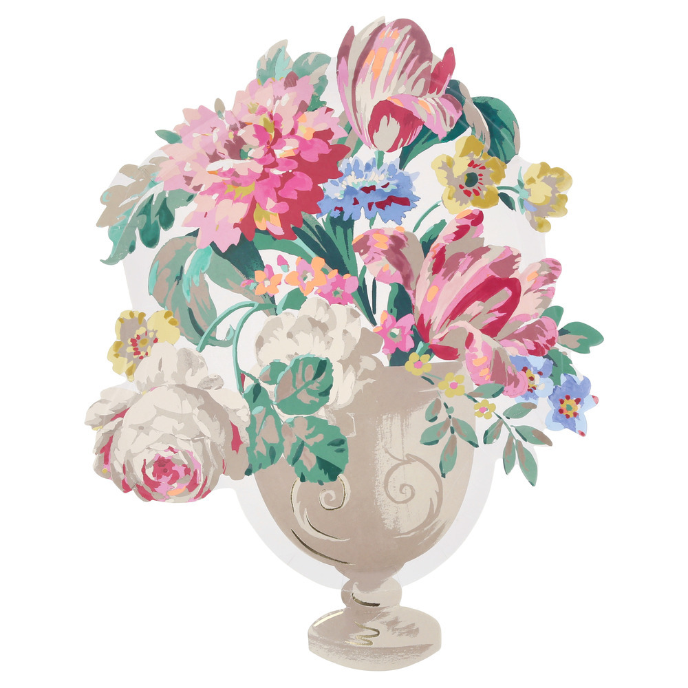 Picture of Rococo Floral Vase Plates (x 8)