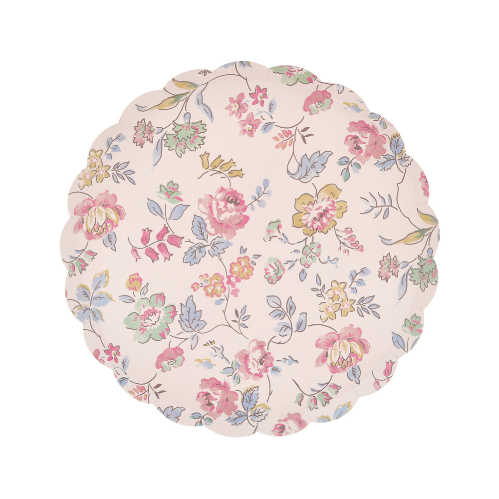 Picture of Pink Chintz Side Plates (x 8)