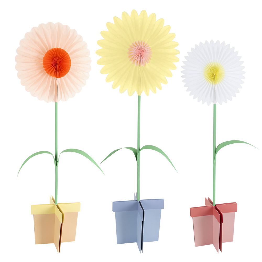 Picture of Large Stand Up Flower Decorations (x 3)