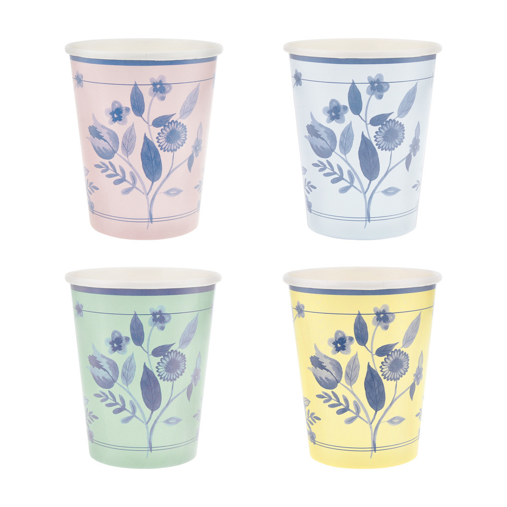 Picture of Vintage Botanical Cups (x 8)