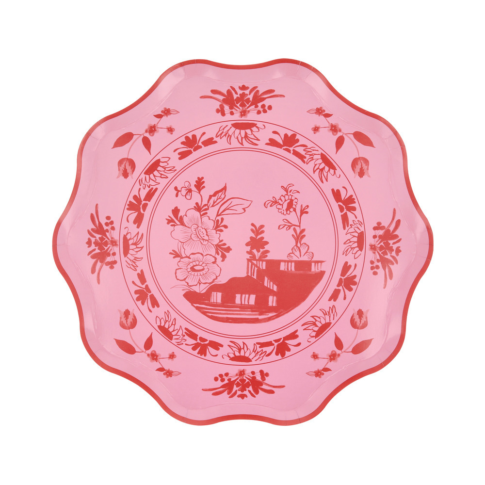 Picture of Pink Vintage Botanical Side Plates (x 8)