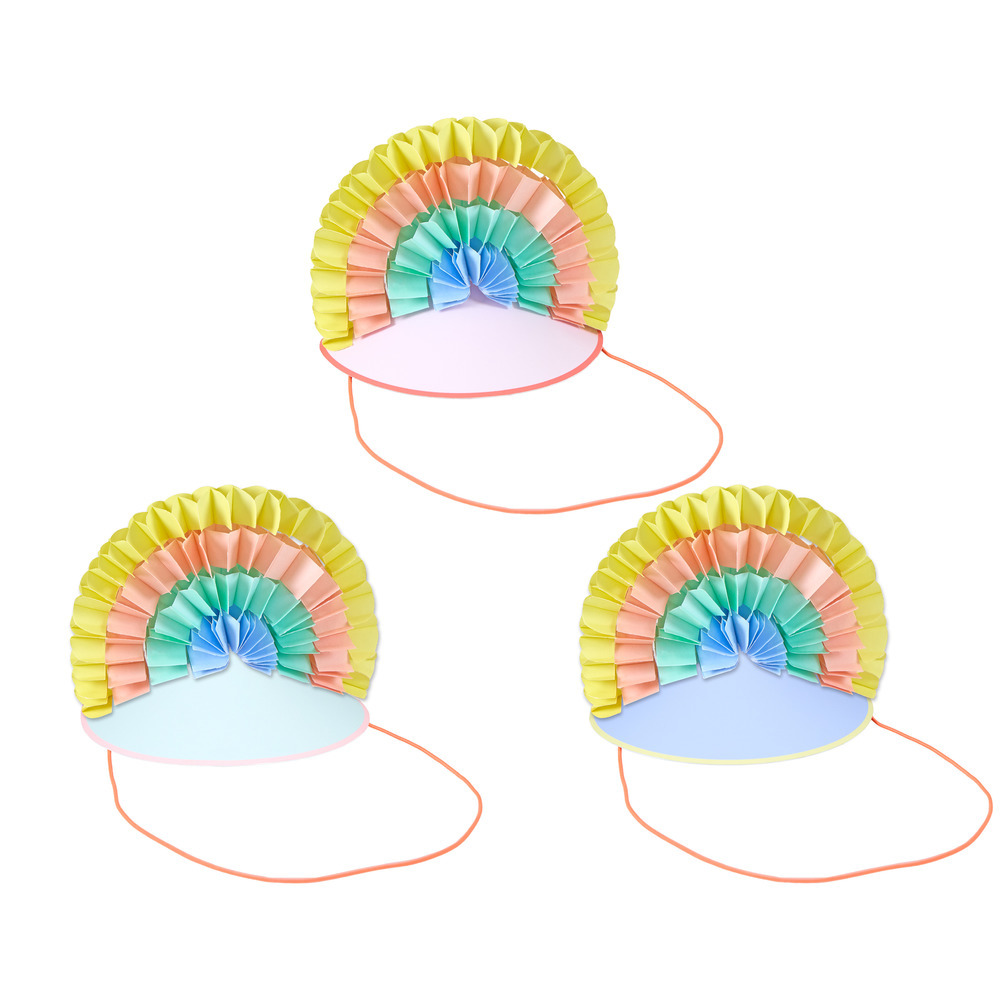 Picture of Charm Party Rainbow Party Hats (x 6)