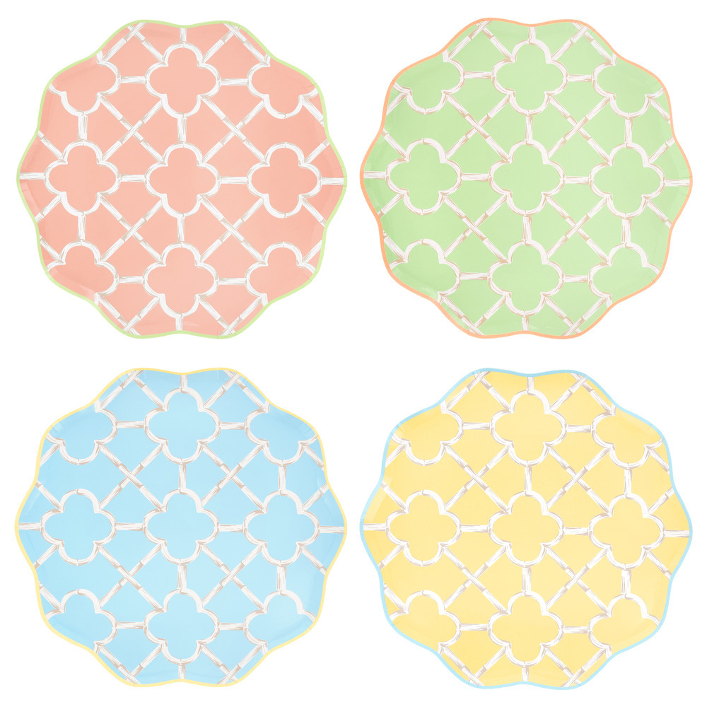 Picture of Bamboo Pattern Dinner Plates (x 8)