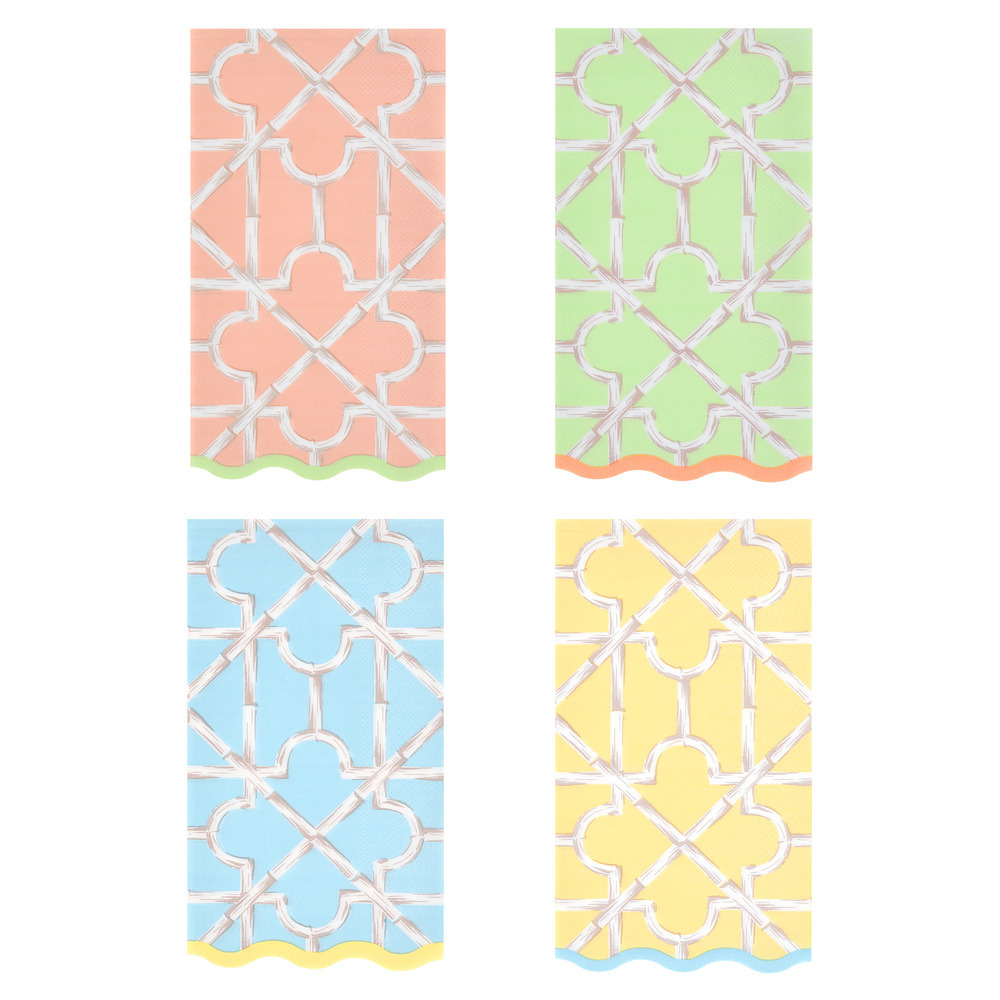 Picture of Bamboo Pattern Guest Towels (x 16)
