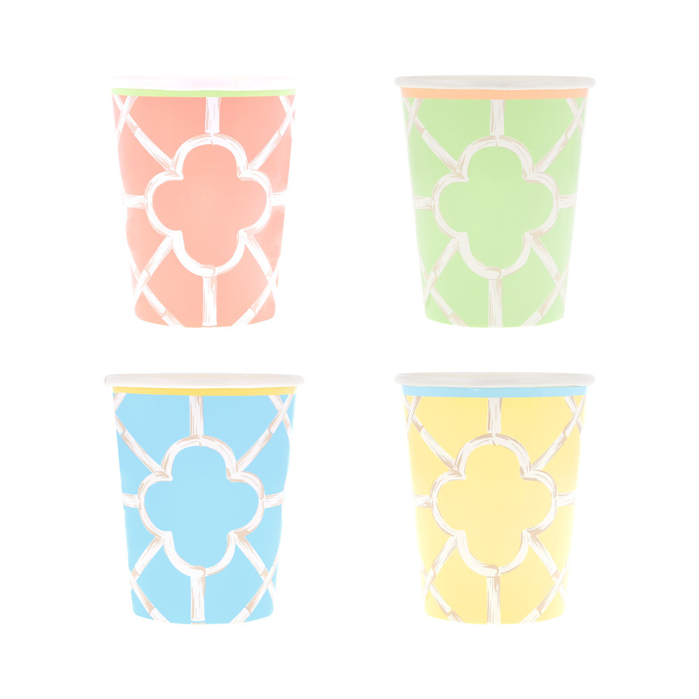 Picture of Bamboo Pattern Cups (x 8)