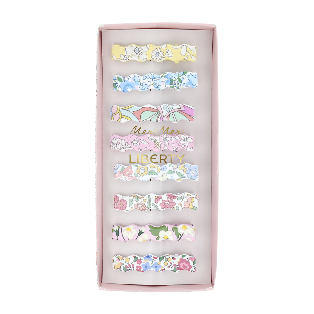 Picture of Meri Meri x Liberty Wavy Hair Clips (x 8)
