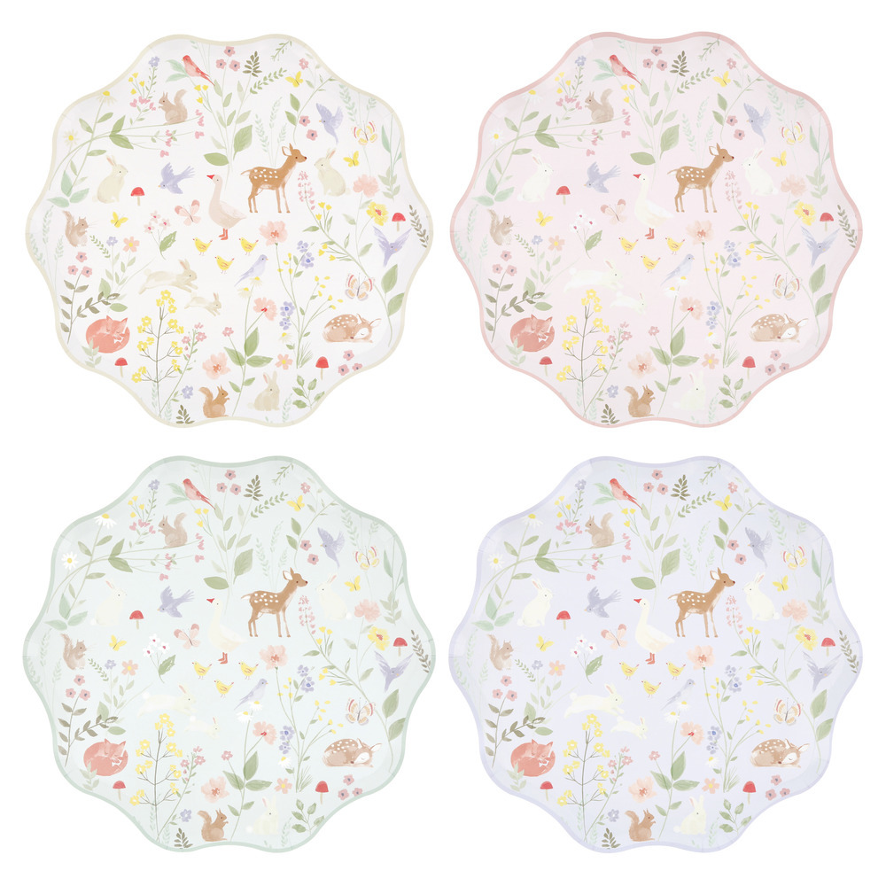 Picture of Little Animals Dinner Plates (x 8)