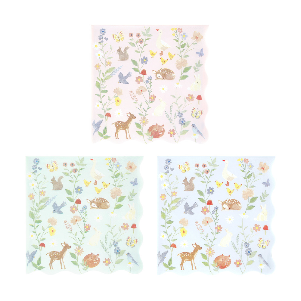 Picture of Little Animals Large Napkins (x 16)