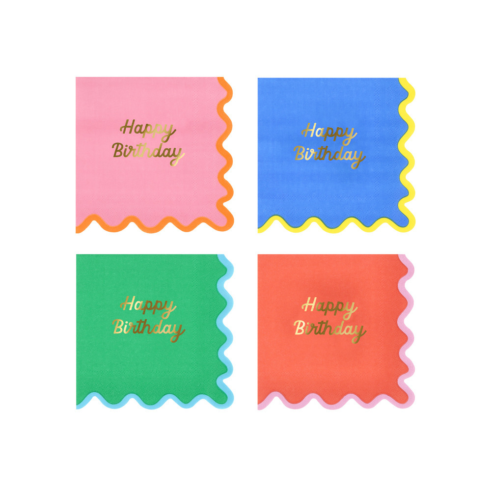 Picture of Wiggle Edge Small Napkins (x 16)