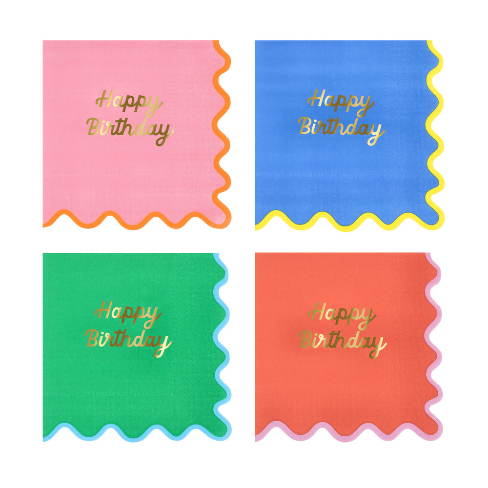 Picture of Wiggle Edge Large Napkins (x 16)