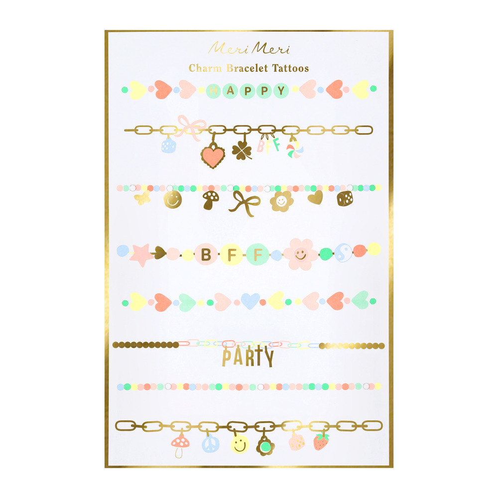 Picture of Charm Bracelet Temporary Tattoos (x 2 sheets)