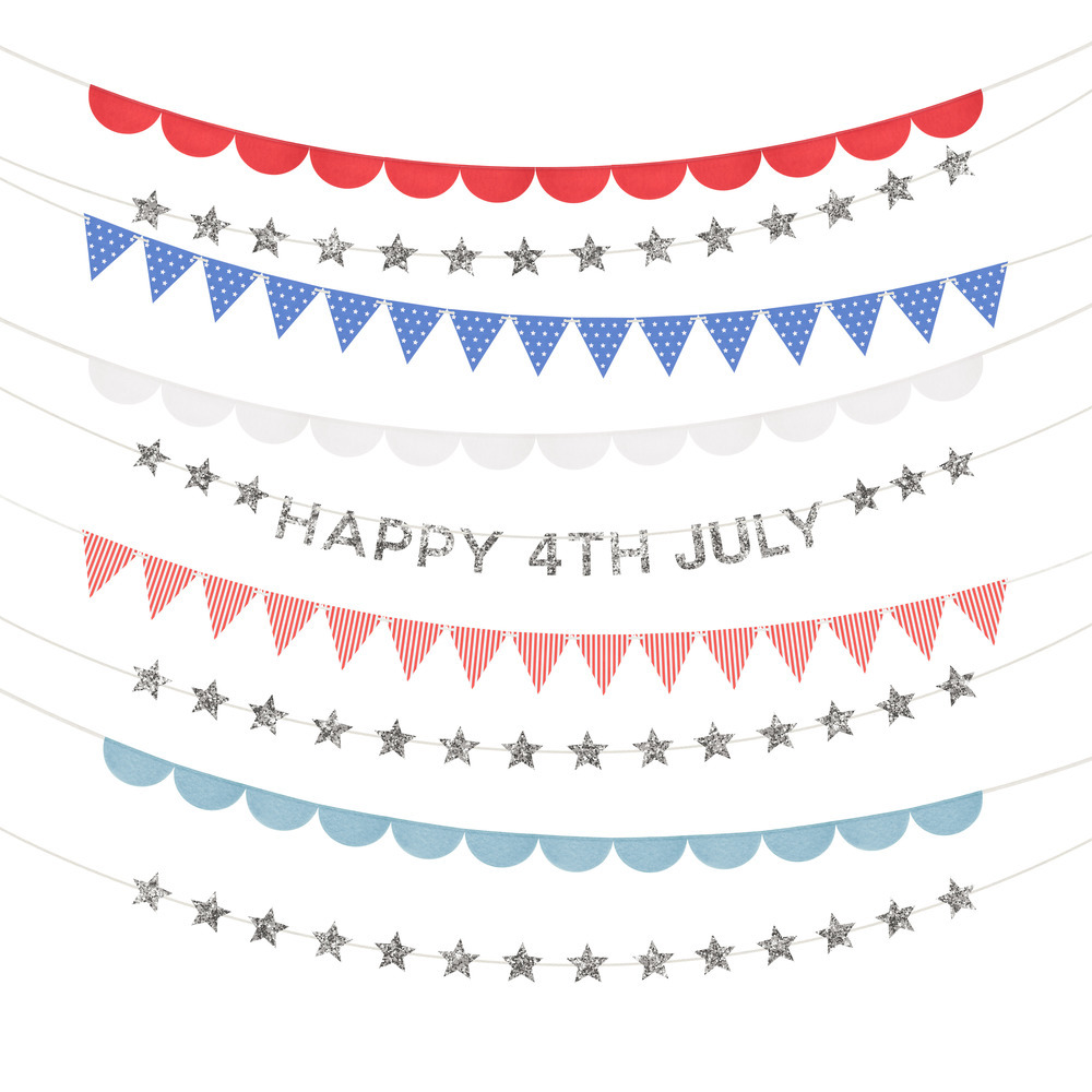 Picture of 4th July Stars & Stripes Garland Set