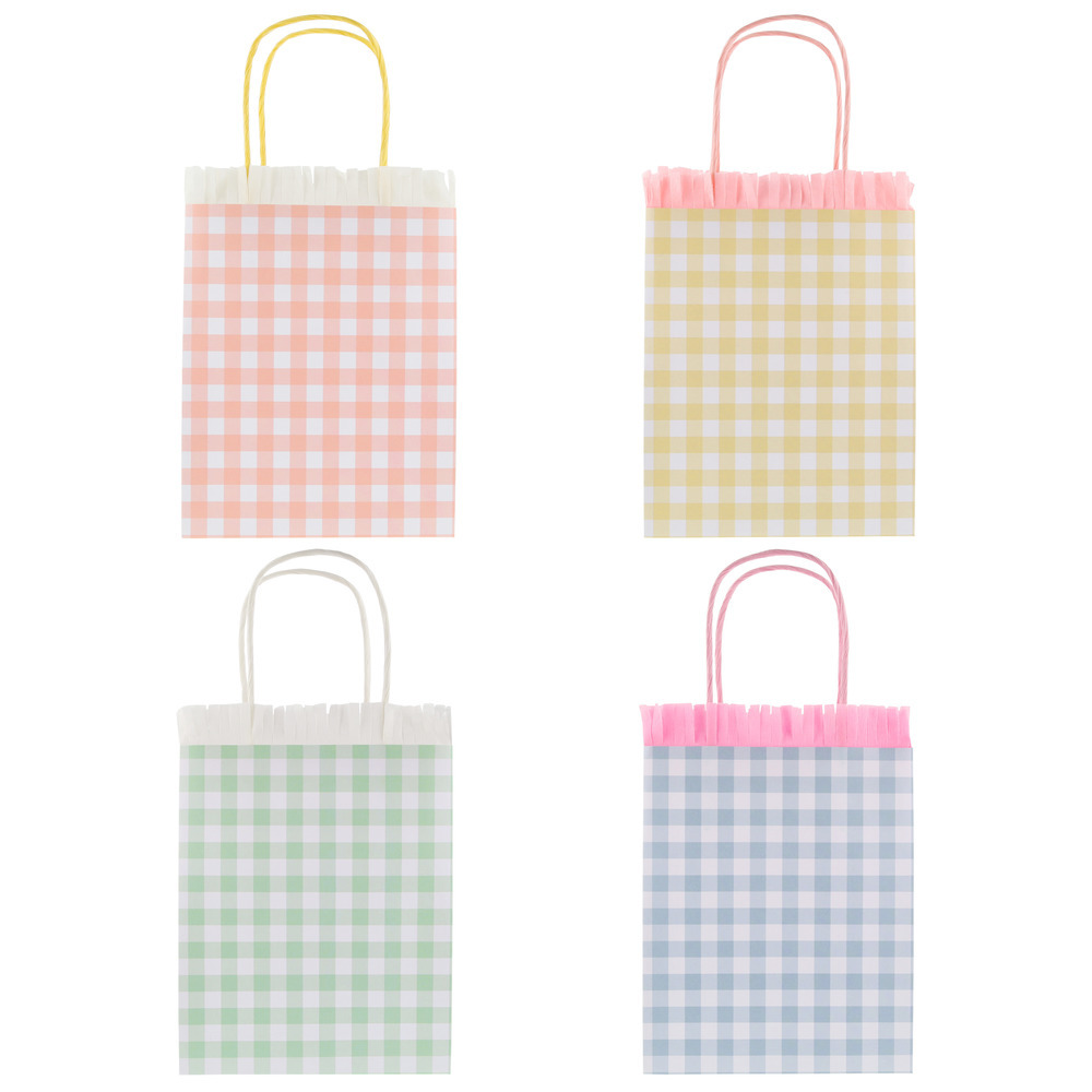 Picture of Gingham Fringe Party Bags (x 8)