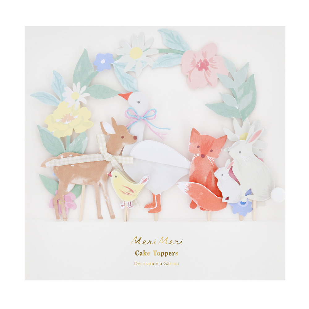 Picture of Little Animals Cake Toppers (x 8)