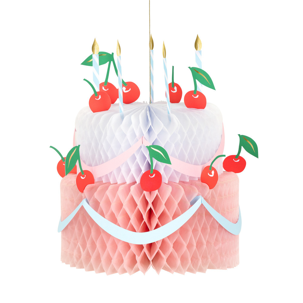 Picture of Honeycomb Birthday Cake Decoration