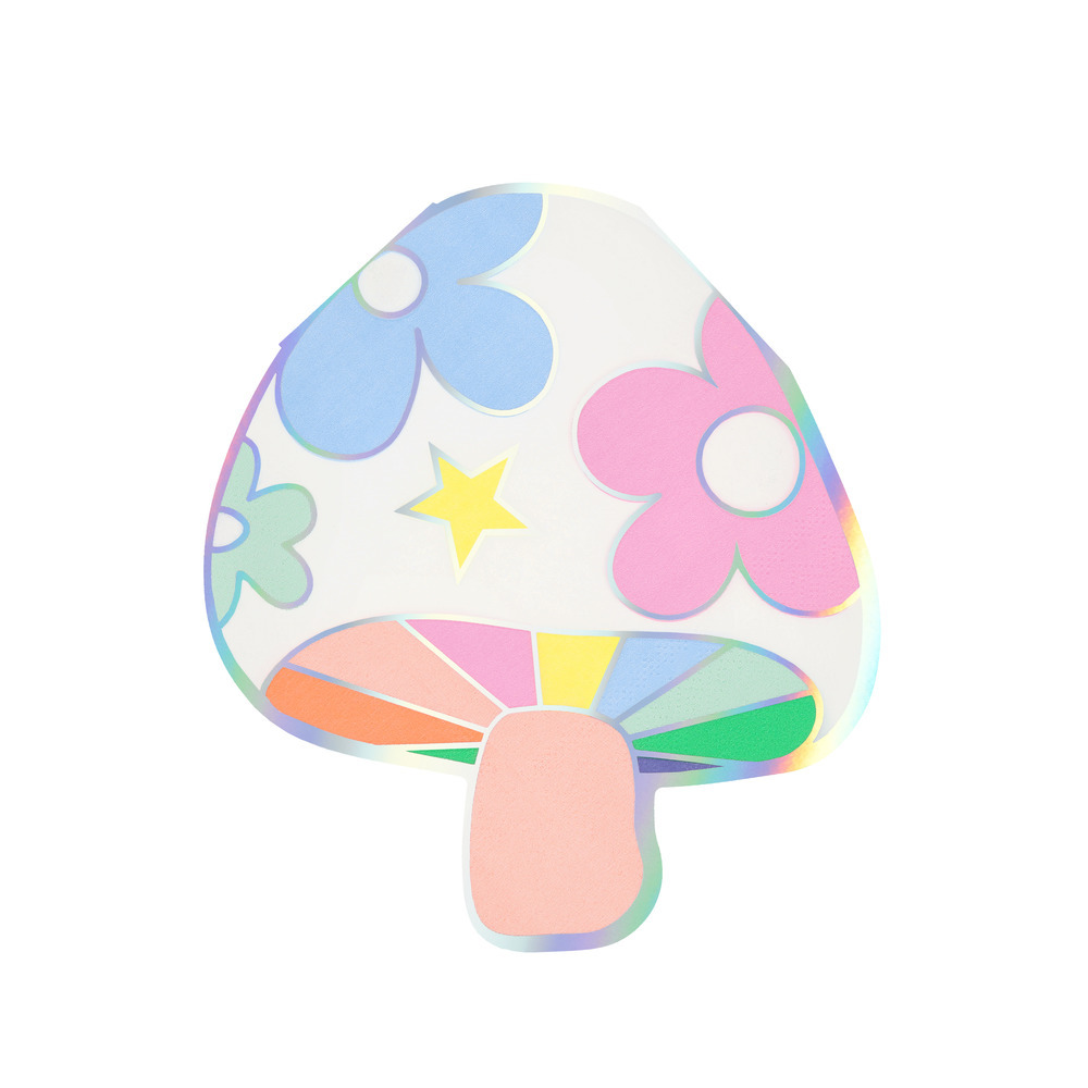 Picture of Groovy Mushroom Napkins (x 16)
