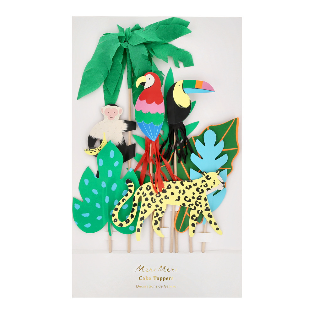 Picture of Jungle Jamboree Cake Toppers (x 8)