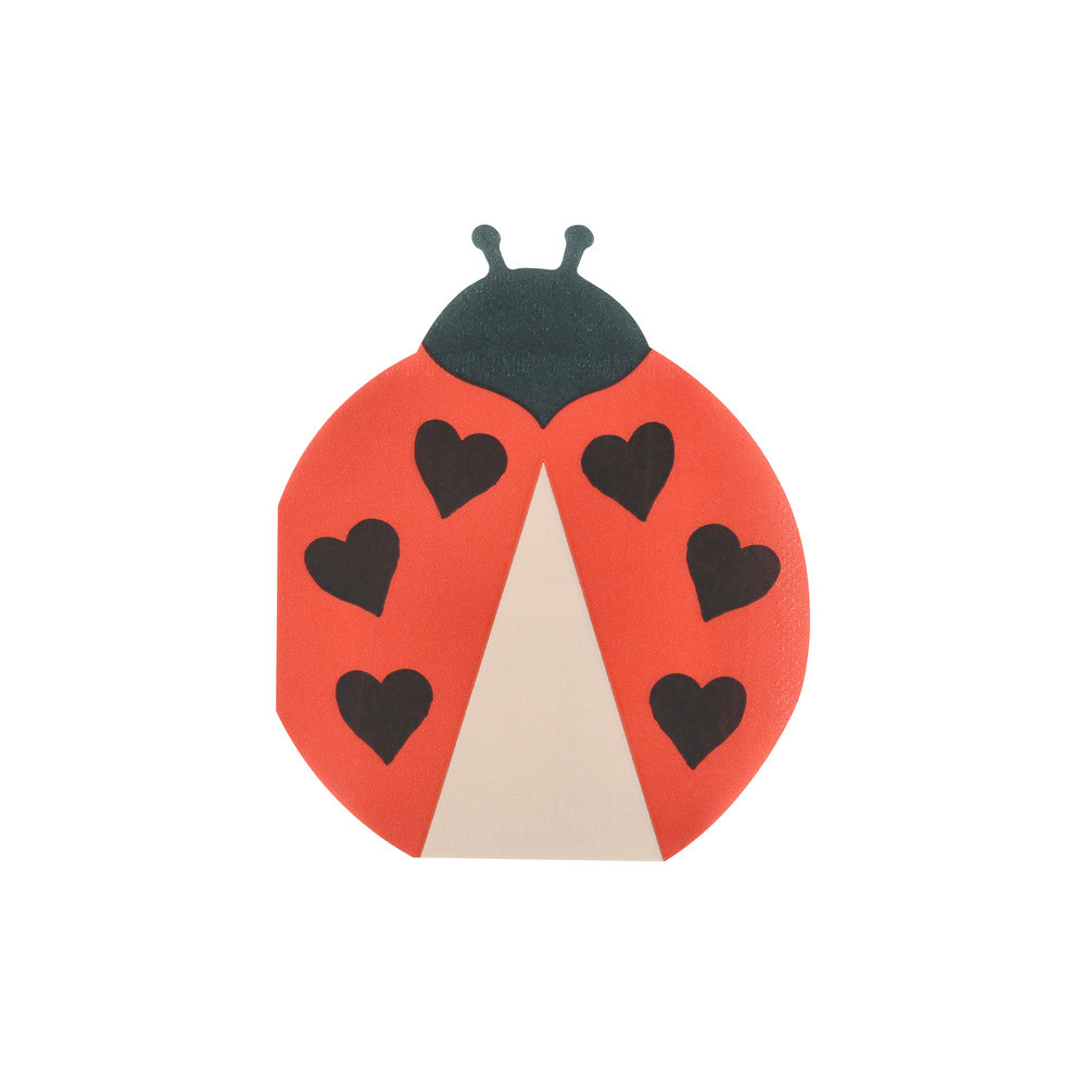 Picture of Red Ladybug Napkins (x 16)