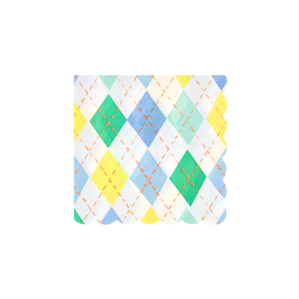 Picture of Argyle Small Napkins (x 16)