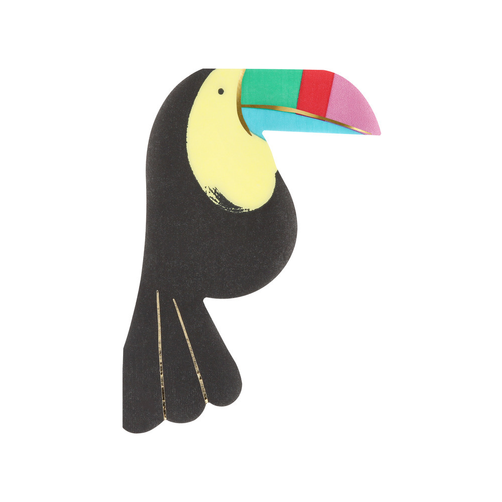 Picture of Toucan Shaped Napkins (x 16)