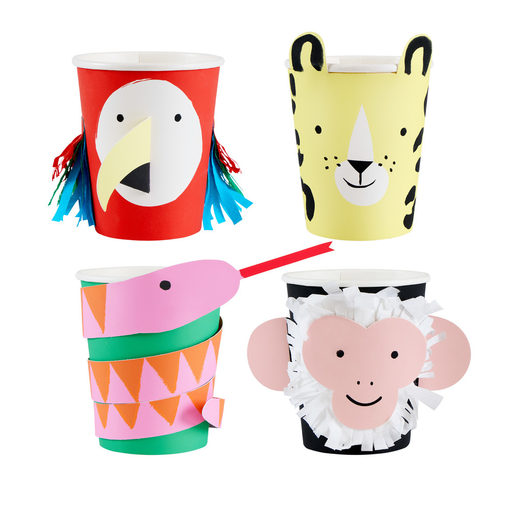 Picture of Jungle Jamboree Character Cups (x 8)