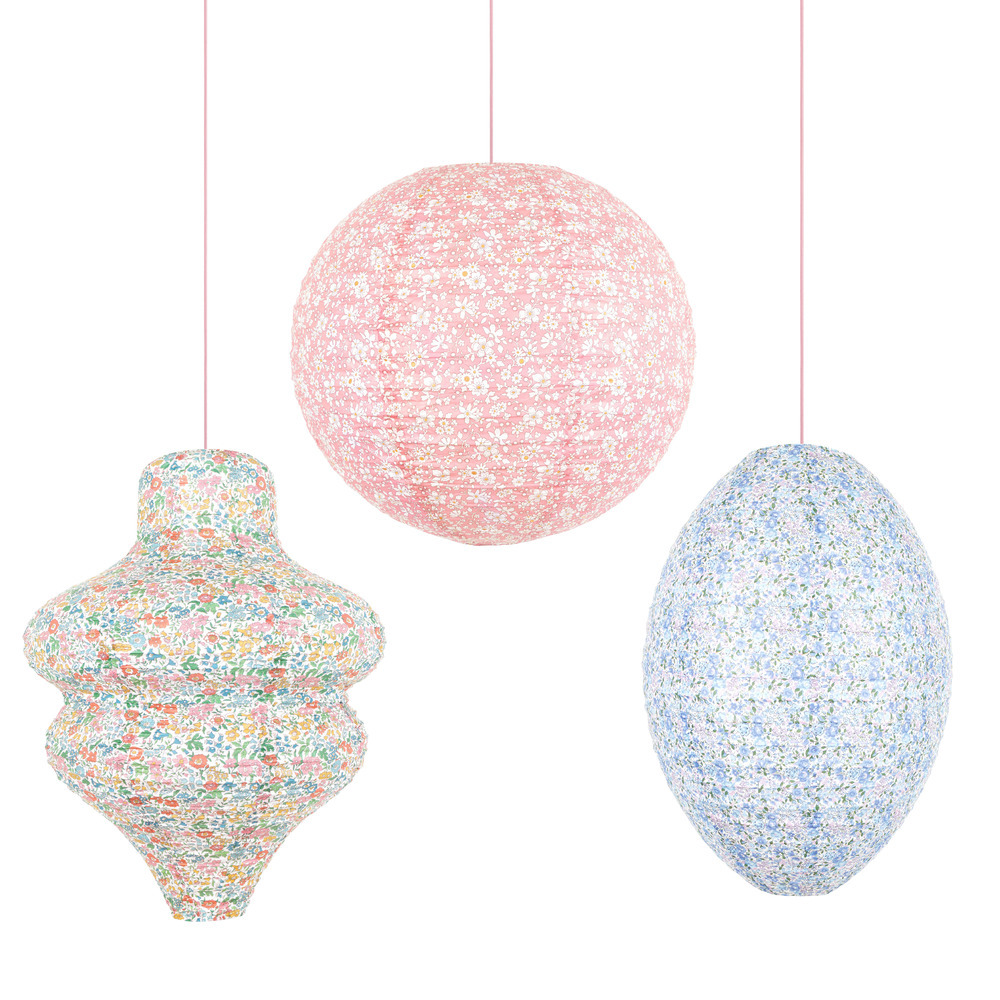 Picture of Meri Meri x Liberty Pastel Floral Lanterns (x 3)