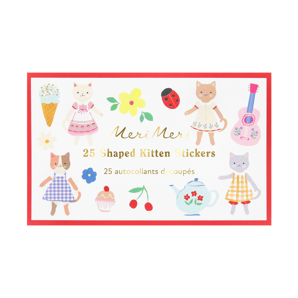 Picture of Kitten Club Shaped Stickers (x 25 stickers)