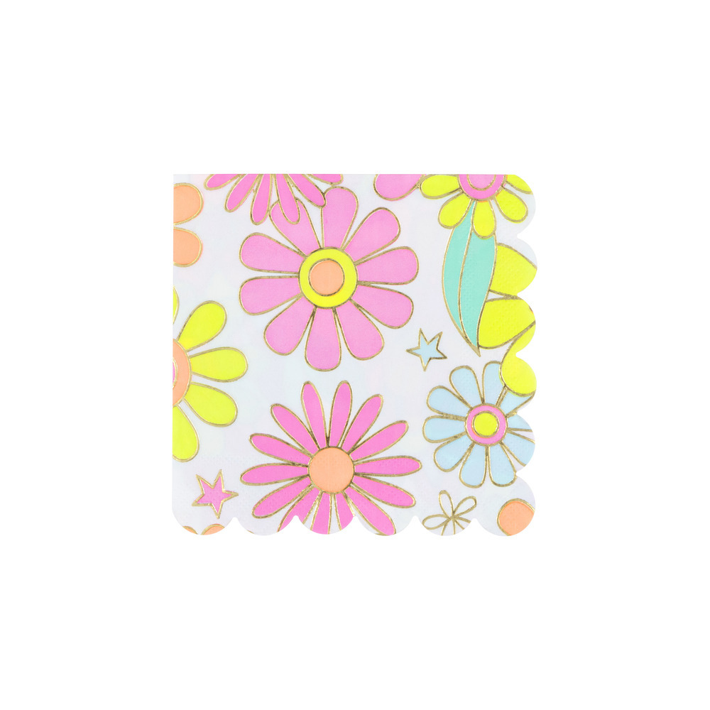 Picture of Flower Power Small Napkins (x 16)