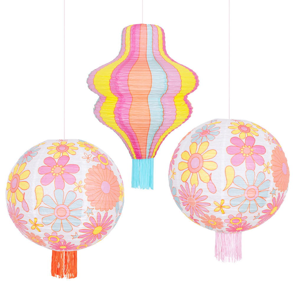 Picture of Flower Power Lanterns (x 3)
