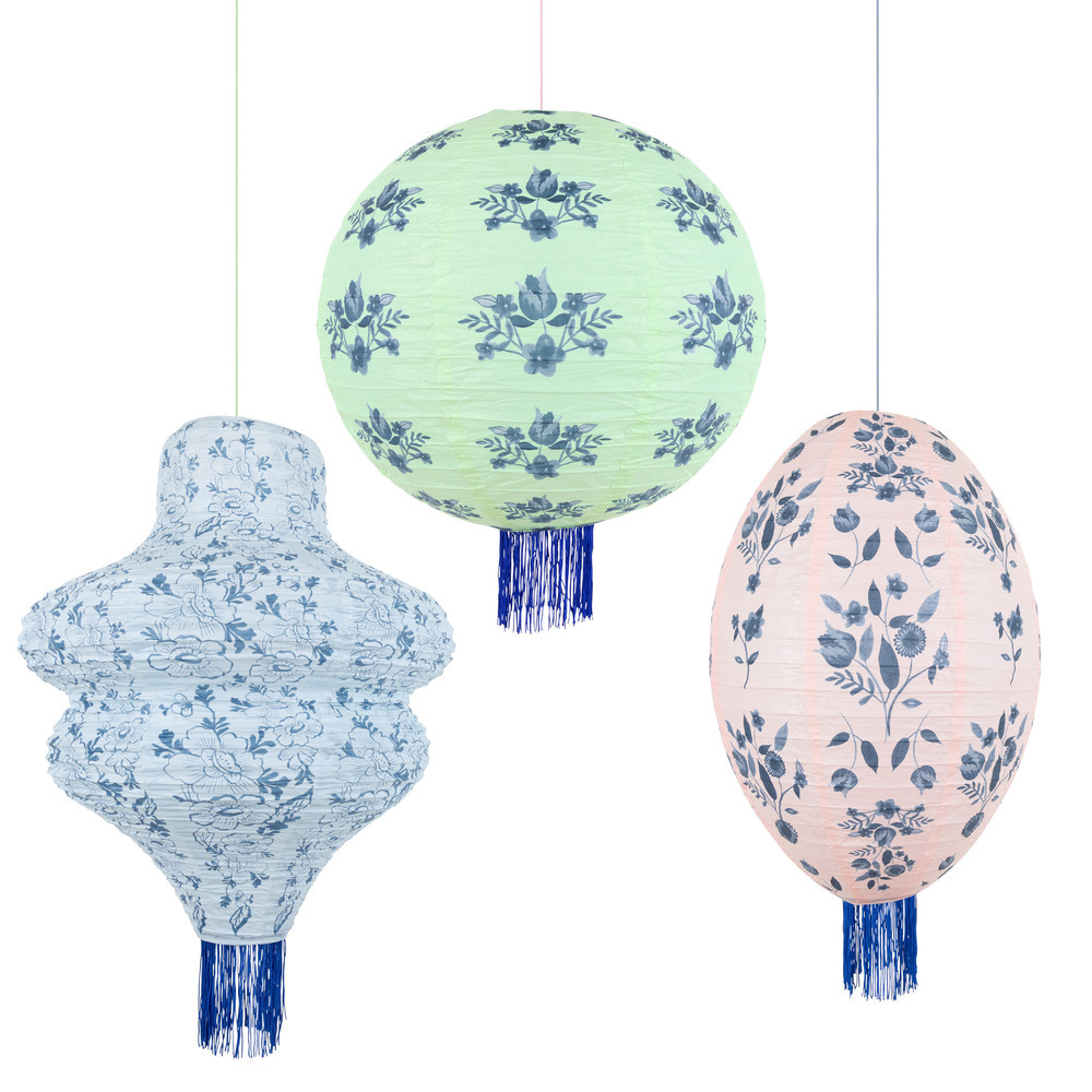Picture of Vintage Botanical Lanterns (x 3)