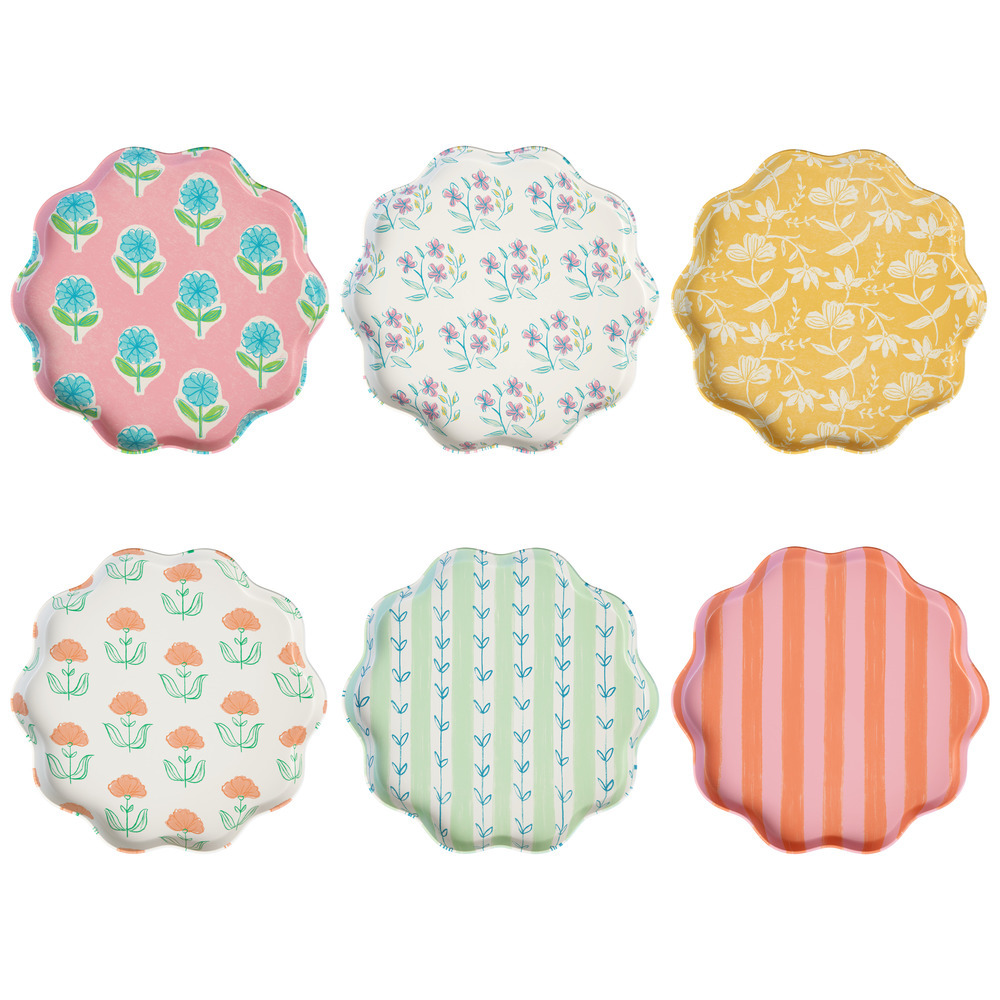 Picture of Flora Reusable Large Plates (x 6)