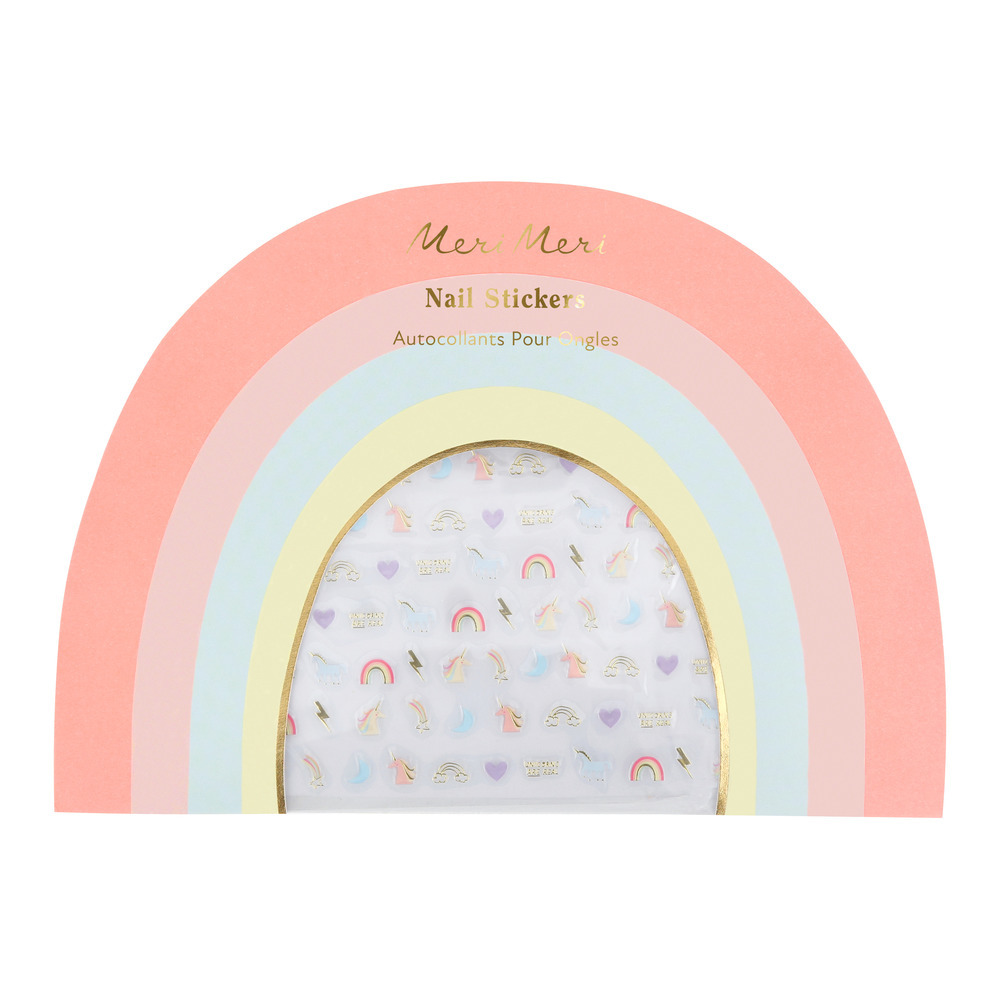 Picture of Rainbow Unicorn Nail Stickers (x 200)