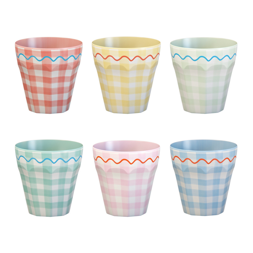 Picture of Gingham Reusable Cups (x 6)