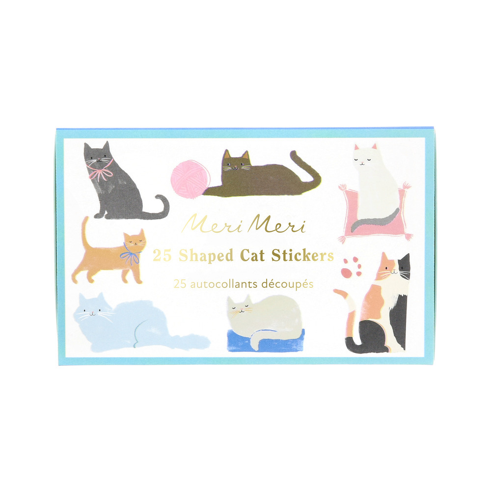 Picture of Cat Shaped Stickers (x 25 stickers)