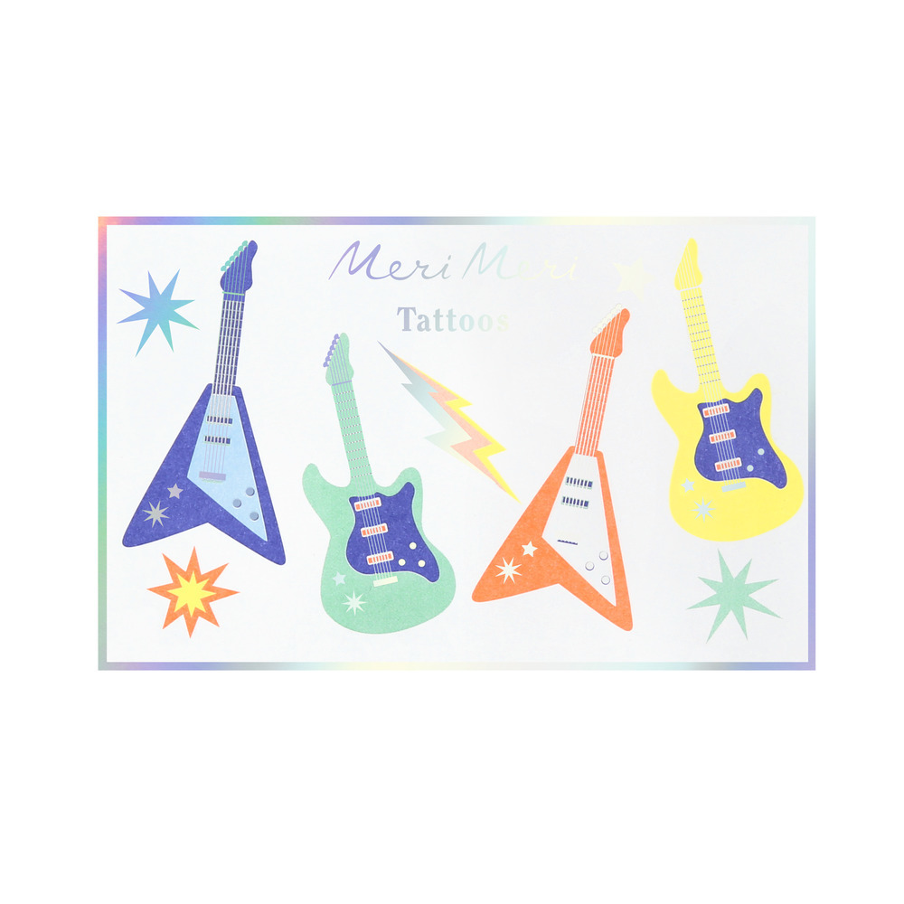 Picture of Electric Guitar Temporary Tattoos
