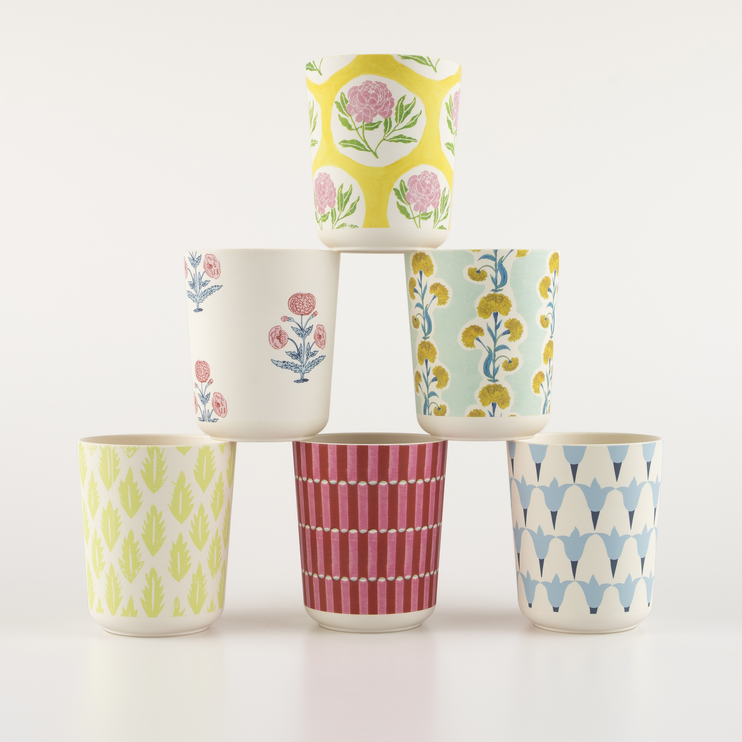 Picture of Meri Meri x Molly Mahon Patterned Reusable Cups (x