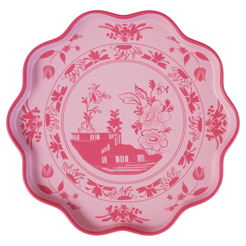 Picture of Pink Vintage Botanical Reusable Large Plates (x 4)