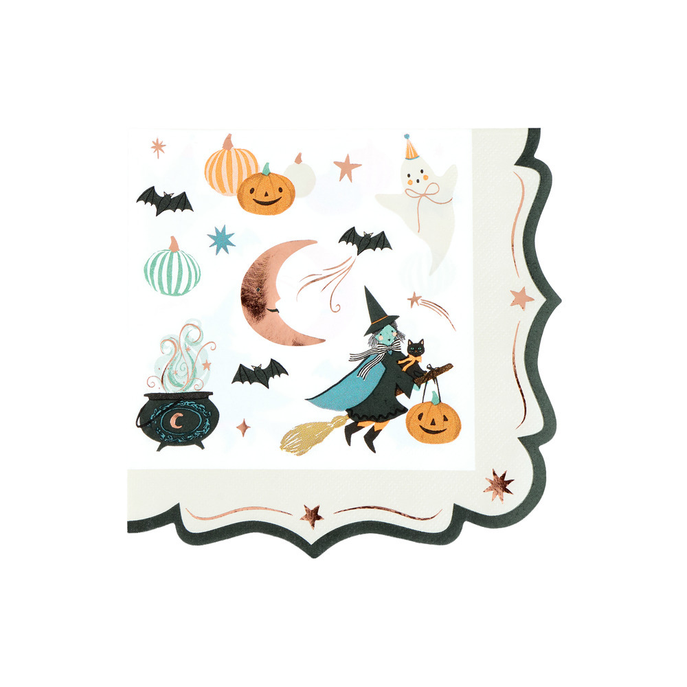 Picture of Ornate Edge Halloween Large Napkins (x 16)