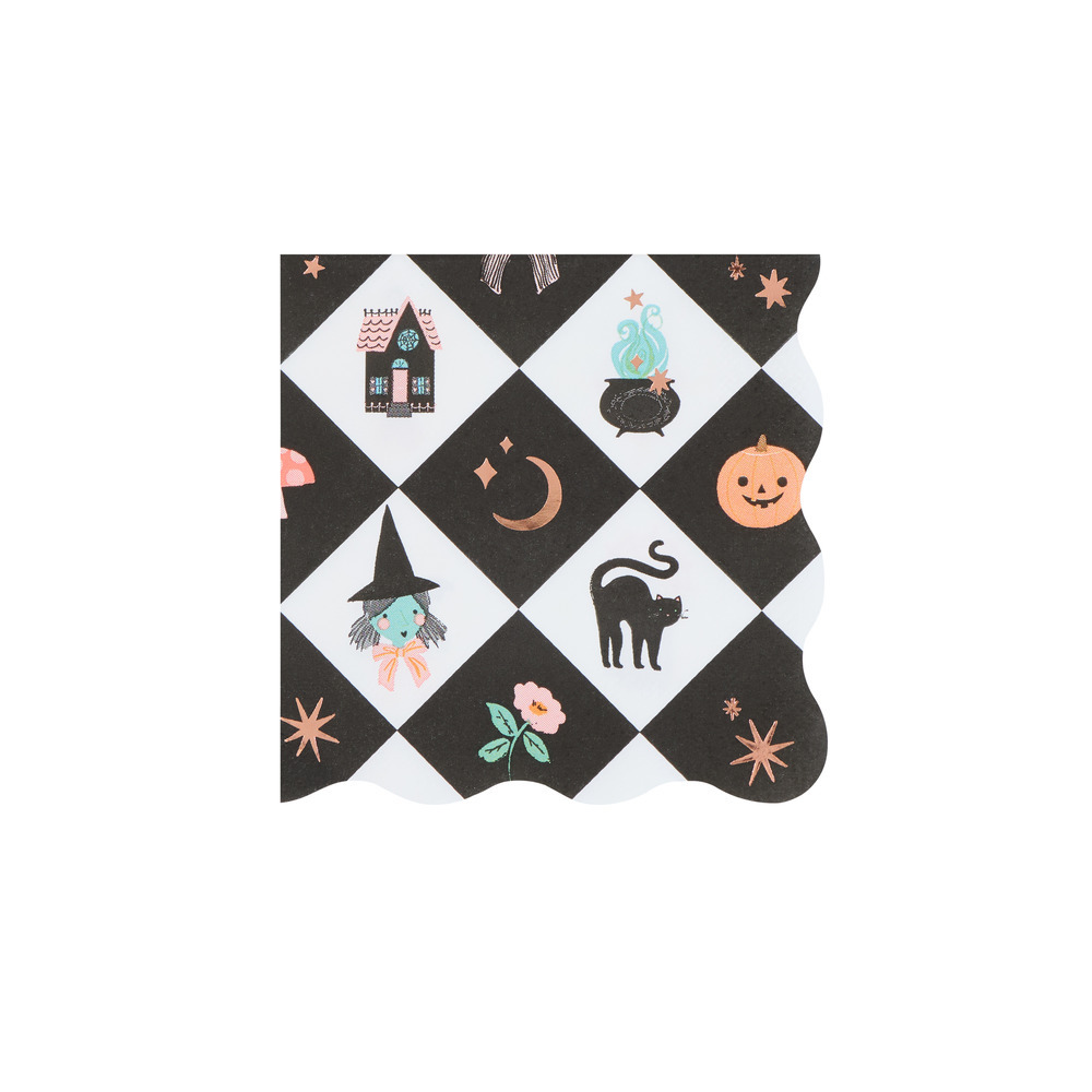 Picture of Patchwork Halloween Small Napkins (x 16)