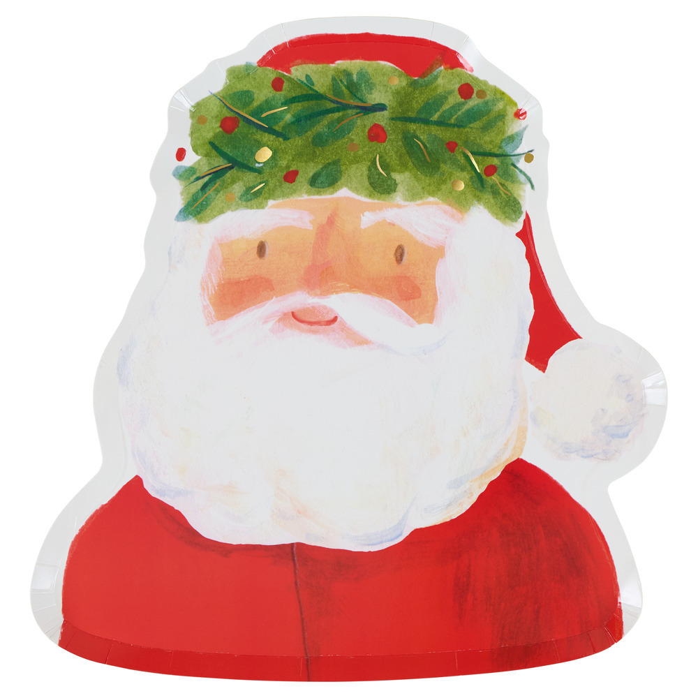 Picture of Santa Head Plates (x 8)