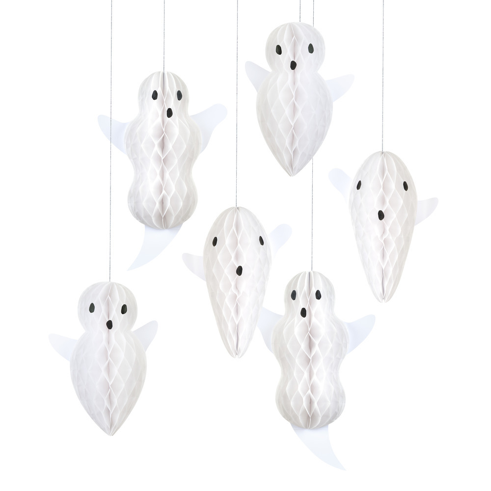 Picture of Hanging Ghost Decorations (x 6)