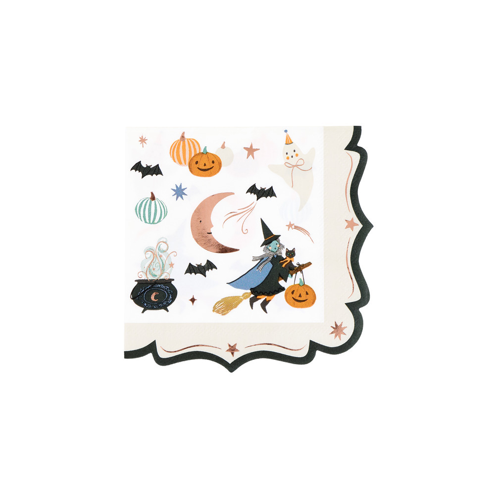 Picture of Ornate Edge Halloween Small Napkins (x 16)