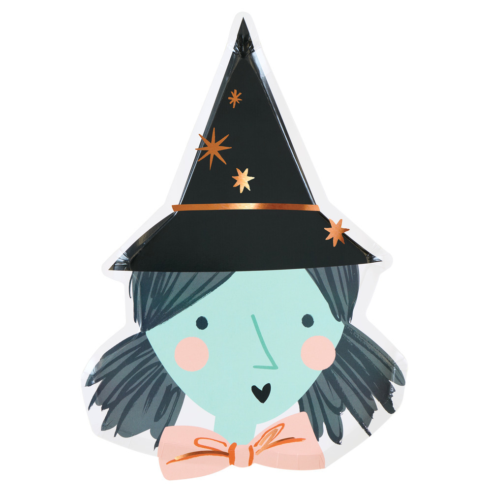 Picture of Witch Shaped Plates (x 8)