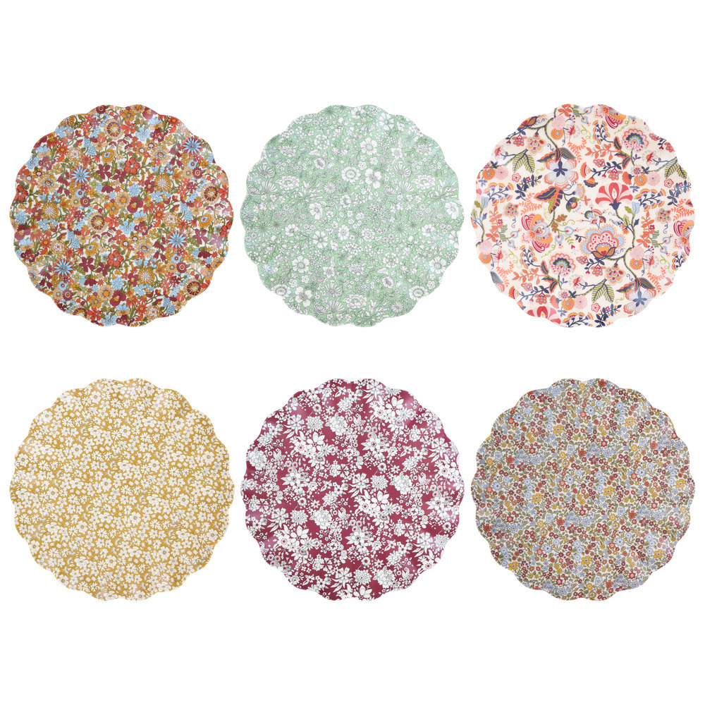 Picture of Meri Meri x Liberty Rustic Hues Reusable Large Pla
