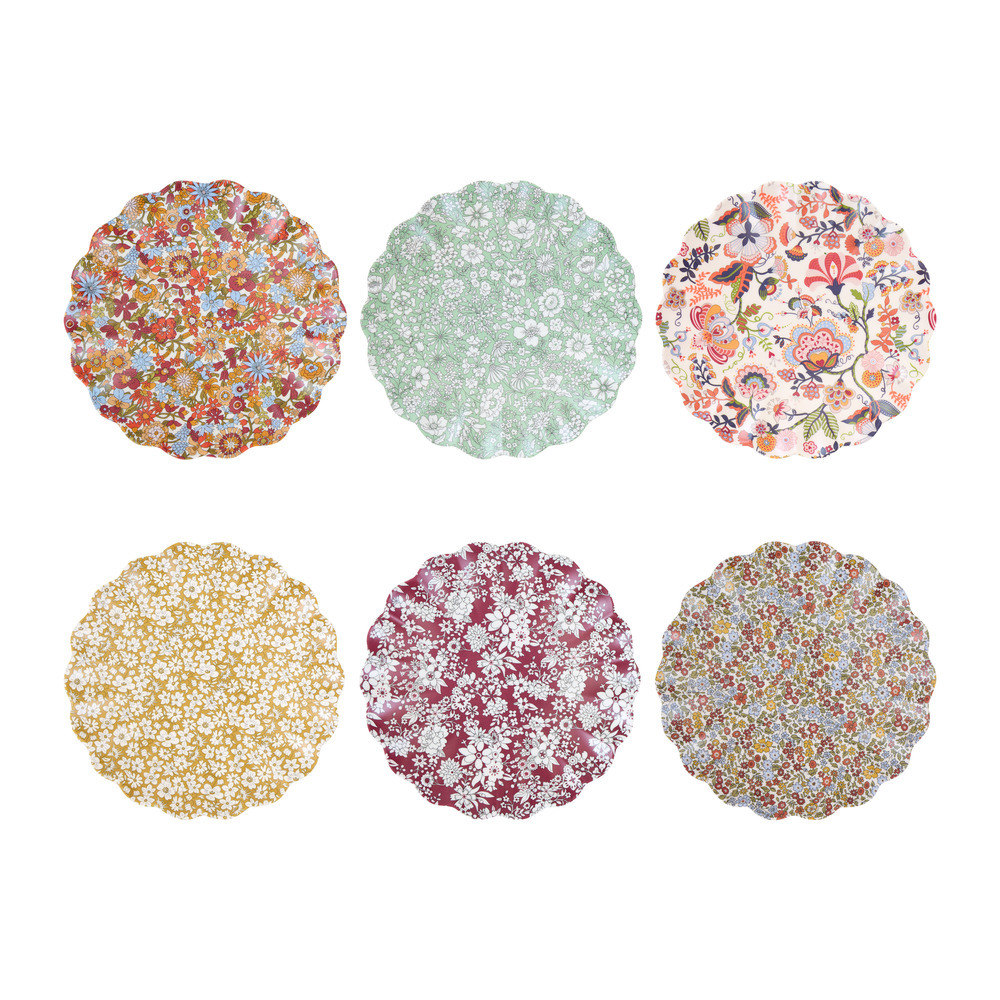 Picture of Meri Meri x Liberty Rustic Hues Reusable Small Pla