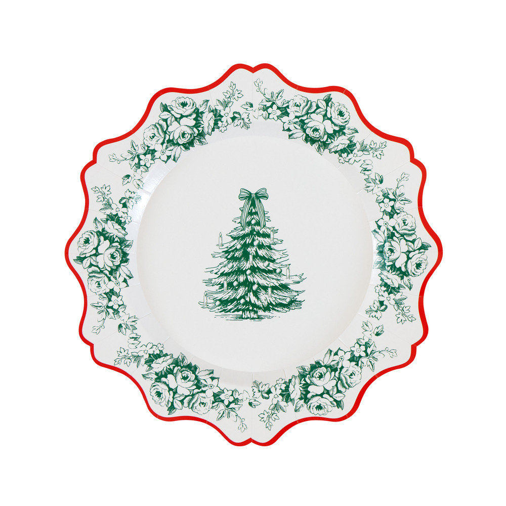 Picture of Toile De Jouy Christmas Side Plates (x 8)
