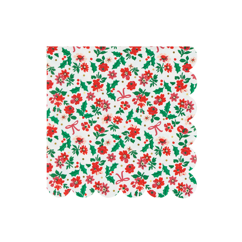 Picture of Holly Ditsy Large Napkins (x 16)
