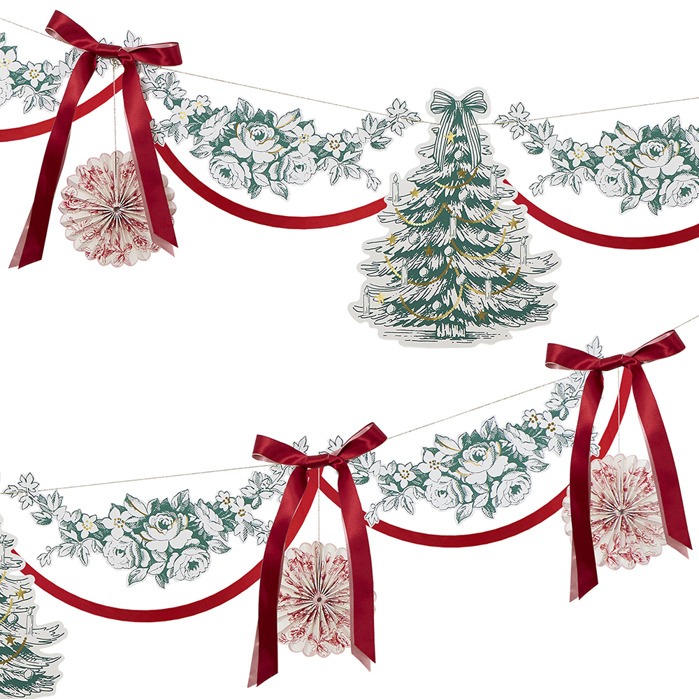 Picture of Toile De Jouy Christmas Garland